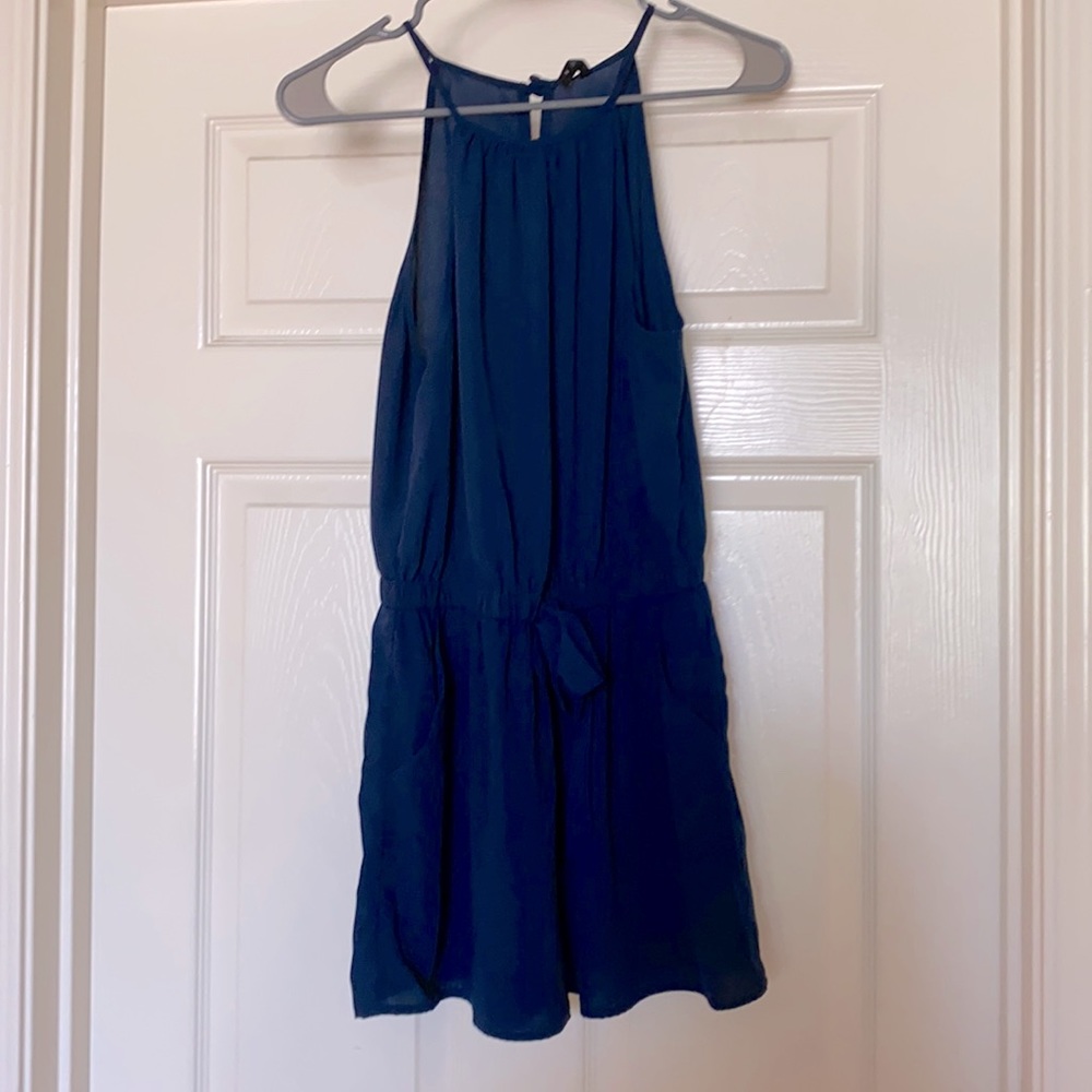 Navy blue romper